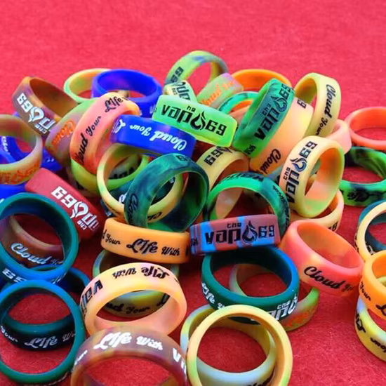 Fashion Design Durable Sports Silicone Finger Ring for Men Women