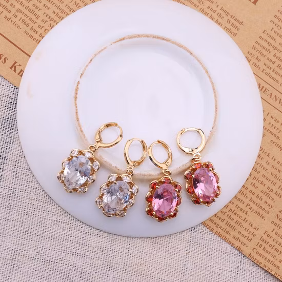ヨーロッパの人気のファッション 18K ゴールド スタイル ロング ドロップ イヤリング ジュエリー